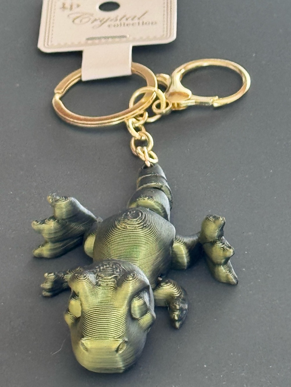 NWT 3D Printed Articulated Dinosaur Keychain Multi Color Fidget Toy Bag Charm